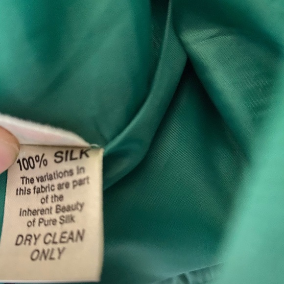 Vintage 70s green twill Jacobson’s cropped blazer size 10 work wear womens wear - Picture 9 of 10